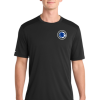Adult Black PosiCharge Elevate Performance Tee With Cubs Circle Logo Left Chest