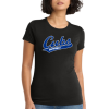 Women's Black TriBlend TShirt With Cubs Softball Script Logo Full Chest