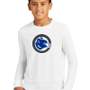 Youth White Longsleeve With Cubs Circle Logo Full Chest