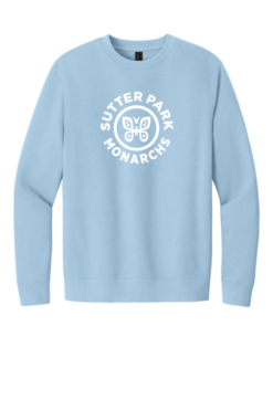DT6104 Ice Blue Fleece Crewneck