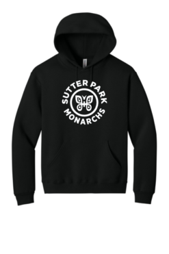 H12M Black Rugged Unisex Hooded Sweatshirt