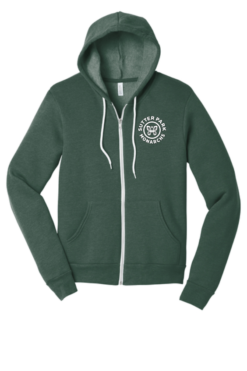 BC3739 Heather Forest Unisex Sponge Fleece Full Zip Hoodie