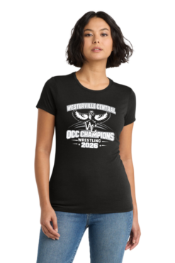 dm130l black womens tri tee
