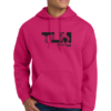 18500 heliconia adult hooded sweatshirt with tlm full chest black logo