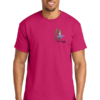 8000 heliconia adult t shirt with left chest logo