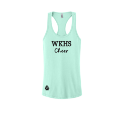 nl1533 mint tank top with logo on front and back 1