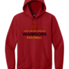 DT6100 Classic Red Hoodie with full chest logo
