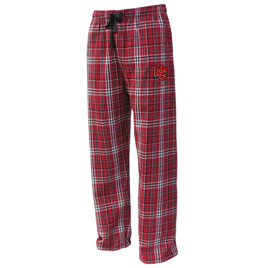 RedWhite Flannel with left hip logo