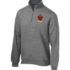 ST253 Vintage Heather Quarter Zip with embroidered logo left chest