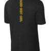 ST350 Black Performance Shirt with full chest and back logo - back