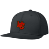 WC HC10 Black Ultima Snapback Cap with embroidered logo - front