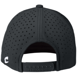 WC HC10 Black Ultima Snapback Cap with embroidered logo - back