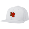 WC HC10 White Ultima Snapback Cap with embroidered logo - front