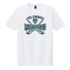 64000 White Softstyle T-Shirt with Columbus Mavericks Hockey Club logo