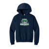 996M Navy NuBlend Pullover Hooded Sweatshirt with Columbus Mavericks logo full chest