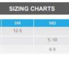 Columbus Mavericks Knit Socks Sizing Chart