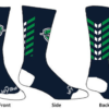 Columbus Mavericks Navy Knit Crew Socks
