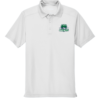 ST680 White PosiCharge Micro-Mesh Polo with embroidered Columbus Mavericks logo