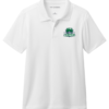 Y110 White Youth Dry Zone UV Micro-Mesh Polo with embroidered Columbus Mavericks logo