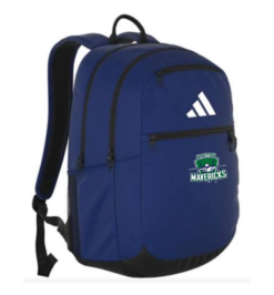 Adidas Navy Backpack with embroidered Columbus Mavericks logo