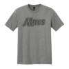 DM130 Gray Frost Triblend Shirt with Mavs in Clear Ink