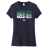 DT6002 Navy Women’s Very Important Tee with Hockey Mom Logo