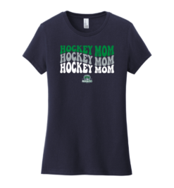 DT6002 Navy Women’s Very Important Tee with Hockey Mom Logo