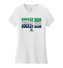 DT6002 White Women’s Very Important Tee with Hockey Mom Logo