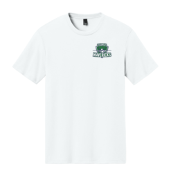 DM130 White Triblend Shirt with Columbus Mavericks Logo Left Chest