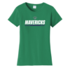 LPC450 Kelly Green Ladies Fan Favorite Tee with Mavericks Hockey logo