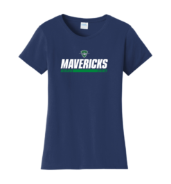 LPC450 Navy Ladies Fan Favorite Tee with Mavericks Hockey logo