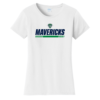 LPC450 White Ladies Fan Favorite Tee with Mavericks Hockey logo