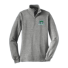 LST253 Vintage Heather Ladies Sport-Wick 1/4-Zip Sweatshirt with embroidered logo left chest