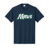 PC54 Navy Core Cotton Tee with Mavs logo full chest
