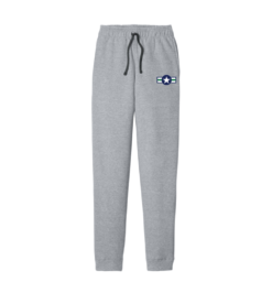 PC78J Athletic Heather Core Fleece Jogger with Star and Stripes logo left hip