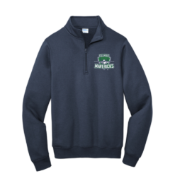 PC78Q Navy Core Fleece 1/4-Zip Pullover with Columbus Mavericks logo left chest