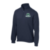 ST253 Navy Sport-Wick 1/4-Zip Sweatshirt with embroidered logo left chest