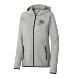 ST840 Athletic Heather Women's Phenom Full-Zip Hoodie with embroidered Columbus Mavericks logo left chest