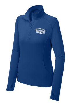 LST850 Ladies True Royal quarter zip pullover