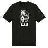 Black District Perfect Tri tee with white Senior 2027 football helmet and DAD logo