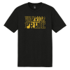 DM130 Black Perfect Tri Tee with Warrior Pride Gold