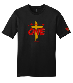 DT6000 Black Very Important Tee with Audience of One logo