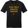 DT6000 Black Very Important Tee with Play for a Greater Purpose logo
