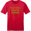 DT6000 Classic Red Very Important Tee with Play for a Greater Purpose logo