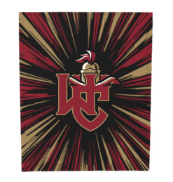 FB1 Microfleece Blanket with burst logo