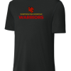 ST350 Black Performance Competitor Tee with Warriors logo