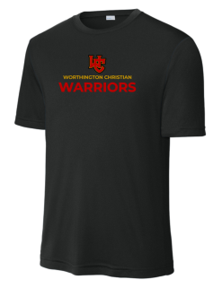 ST350 Black Performance Competitor Tee with Warriors logo