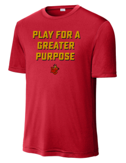 ST350 True Red Performance Competitor Tee with Play for a Greater Purpose logo