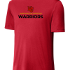 ST350 True Red Performance Competitor Tee with Warriors logo