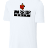 ST350 Unisex White Performance T Shirt with Warrior Golf logo